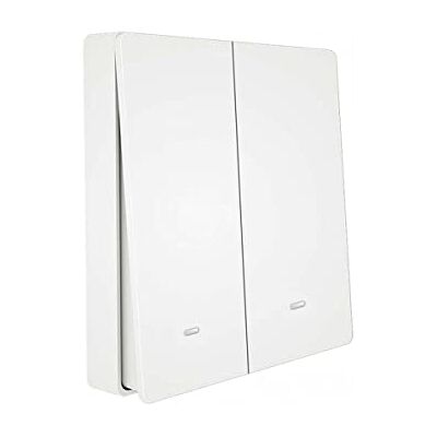 LEDLUX Interruttore Da Parete Senza Fili, Interruttore Wireless RF 433, Attacco Dove Si Vuole, Compatibile Con Alexa, Switch Wireless per Luci e Apparecchi Elettrici (2 Tasti) LEDLUX Interruttore Da Parete Senza Fili, Interruttore Wireless RF 433, Attacco Dove Si Vuole, Compatibile Con Alexa, Switch Wireless per Luci e Apparecchi Elettrici (2 Tasti)