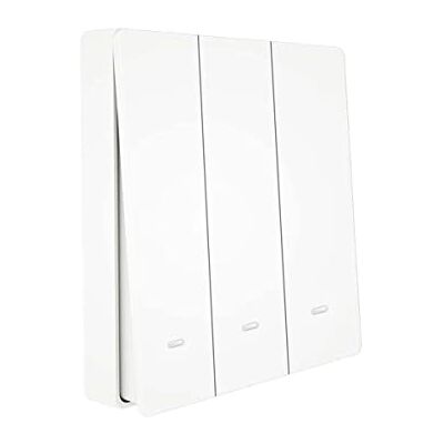 LEDLUX Interruttore Da Parete Senza Fili, Interruttore Wireless RF 433, Attacco Dove Si Vuole, Compatibile Con Alexa, Switch Wireless per Luci e Apparecchi Elettrici (3 Tasti) LEDLUX Interruttore Da Parete Senza Fili, Interruttore Wireless RF 433, Attacco Dove Si Vuole, Compatibile Con Alexa, Switch Wireless per Luci e Apparecchi Elettrici (3 Tasti)