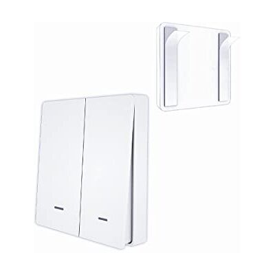 LEDLUX ZigBee Interruttore Wireless, ZigBee Scene Switch Con 6 Scene, Telecomando ZigBee Per Luci Led, App Tuya e Smart Life, Alimentazione Con Pile (2 Tasti) LEDLUX ZigBee Interruttore Wireless, ZigBee Scene Switch Con 6 Scene, Telecomando ZigBee Per Luci Led, App Tuya e Smart Life, Alimentazione Con Pile (2 Tasti)