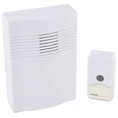 CHACON Campana senza filo + pulsante Bianco CHACON Campana senza filo + pulsante Bianco
