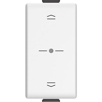 BTicino Comando Tapparella Connesso Wireless Matix Smart, per alzare e abbassare le tapparelle con lo smartphone o con Alexa, Siri e Google Home, 1 posto, Bianco BTicino Comando Tapparella Connesso Wireless Matix Smart, per alzare e abbassare le tapparelle con lo smartphone o con Alexa, Siri e Google Home, 1 posto, Bianco