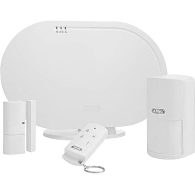 ABUS Smartvest Sistema di Allarme per la casa senza fili FUAA35001A Set di Base Centrale, App, Rilevatore di Apertura e di Movimento, Telecomando e Accessori 77442 ABUS Smartvest Sistema di Allarme per la casa senza fili FUAA35001A Set di Base Centrale, App, Rilevatore di Apertura e di Movimento, Telecomando e Accessori 77442