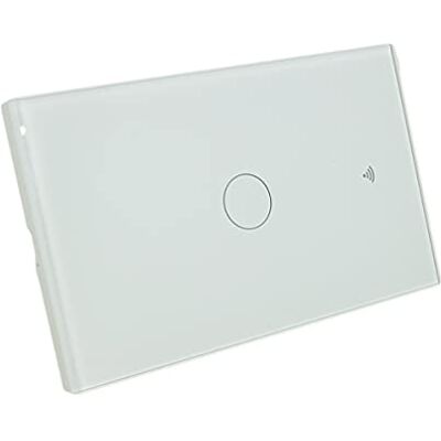 LEDLUX Interruttore Da Parete WiFi, 3 In 1 WiFi 2.4G + RF 433 Mhz + Tasto Touch, Compatibile Con Amazon Alexa e Google Home, Pannello Smart Intelligente Per Scatola 503 Italiana (Bianco, 1 Tasto Touch) LEDLUX Interruttore Da Parete WiFi, 3 In 1 WiFi 2.4G + RF 433 Mhz + Tasto Touch, Compatibile Con Amazon Alexa e Google Home, Pannello Smart Intelligente Per Scatola 503 Italiana (Bianco, 1 Tasto Touch)