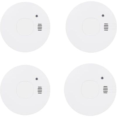 Smartwares set di 4 rilevatori di fumo Batterie sostituibili con durata di 5 anni Rilevamento rapido e affidabile 85 dB Smartwares set di 4 rilevatori di fumo Batterie sostituibili con durata di 5 anni Rilevamento rapido e affidabile 85 dB