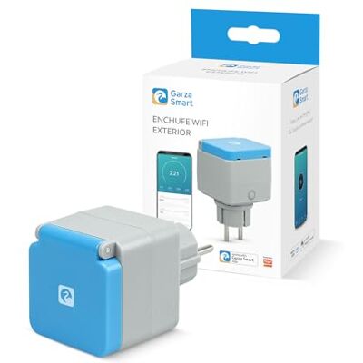 Garza Presa WiFi esterna, IP44 impermeabile, controllo vocale Alexa e Google, contatore, timer, 3680 W, app mobile, doppia banda 2,4/5 GHz, Bluetooth, 3 anni di garanzia Garza Presa WiFi esterna, IP44 impermeabile, controllo vocale Alexa e Google, contatore, timer, 3680 W, app mobile, doppia banda 2,4/5 GHz, Bluetooth, 3 anni di garanzia