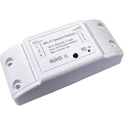 LEDLUX Interruttore Intelligente, Interruttore WiFi, 220V 16A 3500W, Smart Switch Wi-Fi, Compatibile Con Alexa e Google Home (WIFI 16A) LEDLUX Interruttore Intelligente, Interruttore WiFi, 220V 16A 3500W, Smart Switch Wi-Fi, Compatibile Con Alexa e Google Home (WIFI 16A)