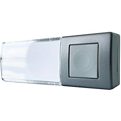 Heidemann HX Trasmettitore radio (antracite, 8 melodie, con targhetta per il nome + luce funzionale a LED, portata 200 m, 8 melodie regolabili, campanello wireless) Heidemann HX Trasmettitore radio (antracite, 8 melodie, con targhetta per il nome + luce funzionale a LED, portata 200 m, 8 melodie regolabili, campanello wireless)