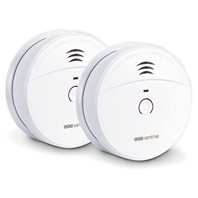 SCS Sentinel Confezione Da 2 Rilevatori Di Fumo Autonomi Allarme Minimo 85 Db Pulsante Di Autotest Allarme Acustico Con Indicatore Visivo Batterie Da 9 V Smokealarm 5Y SCS Sentinel Confezione Da 2 Rilevatori Di Fumo Autonomi Allarme Minimo 85 Db Pulsante Di Autotest Allarme Acustico Con Indicatore Visivo Batterie Da 9 V Smokealarm 5Y