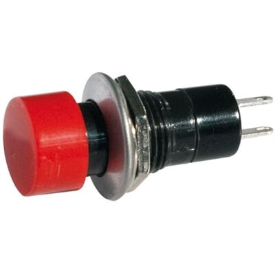 Electron Pulsante NA normalmente aperto ⌀18mm, rosso, unipolare, rotondo, foro montaggio 12mm M12, fissaggio a vite con ghiera, da pannello, 12V 220V 1A, contatti a saldare, micro, mini, NO, fungo Electron Pulsante NA normalmente aperto ⌀18mm, rosso, unipolare, rotondo, foro montaggio 12mm M12, fissaggio a vite con ghiera, da pannello, 12V 220V 1A, contatti a saldare, micro, mini, NO, fungo