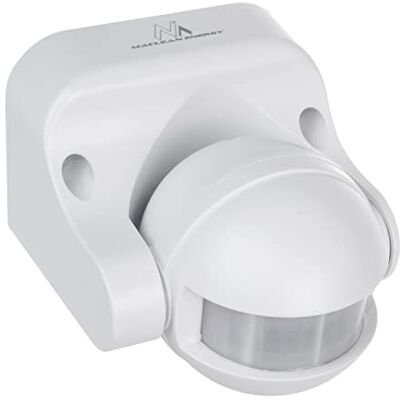 Maclean Mce358 W - Sensore di movimento a infrarossi, Bianco, 12M, IP44 Maclean Mce358 W - Sensore di movimento a infrarossi, Bianco, 12M, IP44