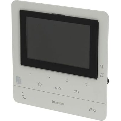 BTicino VIDEOCITOFONO WIFI MONITOR INTERNO SMART, 2 Fili, Display Aggiuntivo 5"" a Colori, Touch Screen, con Vivavoce,Interfono, Spina Plug-In, Risposta Chiamate e Apriporta da App, Bianco BTicino VIDEOCITOFONO WIFI MONITOR INTERNO SMART, 2 Fili, Display Aggiuntivo 5"" a Colori, Touch Screen, con Vivavoce,Interfono, Spina Plug-In, Risposta Chiamate e Apriporta da App, Bianco