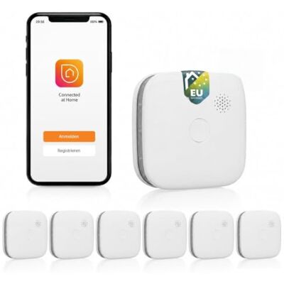 Smartwares Set di 6 rilevatori di fumo in rete App gratuita 85 dB Conforme alla norma EN-14604 Batterie sostituibili Indicatori LED Smartwares Set di 6 rilevatori di fumo in rete App gratuita 85 dB Conforme alla norma EN-14604 Batterie sostituibili Indicatori LED