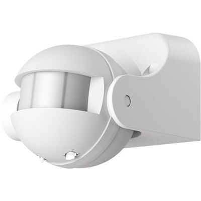 goobay Rilevatore di movimento a infrarossi per esterni e interni, IP44, sensore di movimento PIR inclinabile a 180°, portata di 12 m, compatibile con lampada con rilevatore di movimento, goobay Rilevatore di movimento a infrarossi per esterni e interni, IP44, sensore di movimento PIR inclinabile a 180°, portata di 12 m, compatibile con lampada con rilevatore di movimento,