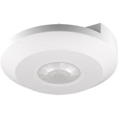 goobay Sensore di movimento per interni, montaggio a soffitto a 360°, portata di 12 m, design sottile, adatto a LED fino a 600 W, interruttore luce di ricambio IP20, bianco, goobay Sensore di movimento per interni, montaggio a soffitto a 360°, portata di 12 m, design sottile, adatto a LED fino a 600 W, interruttore luce di ricambio IP20, bianco,