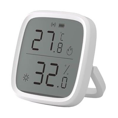 SONOFF Mini sensore di temperatura e umidità ZigBee, termometro igrometro per interni, display LCD, compatibile con Alexa/Google Home SONOFF Mini sensore di temperatura e umidità ZigBee, termometro igrometro per interni, display LCD, compatibile con Alexa/Google Home