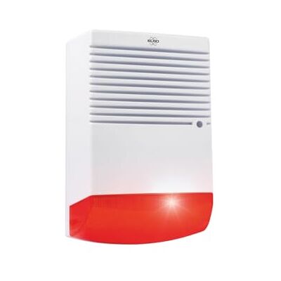 Elro Sirena di Allarme Fittizia con Luce LED Lampeggiante Controllo Manuale Bianco/Rosso Elro Sirena di Allarme Fittizia con Luce LED Lampeggiante Controllo Manuale Bianco/Rosso