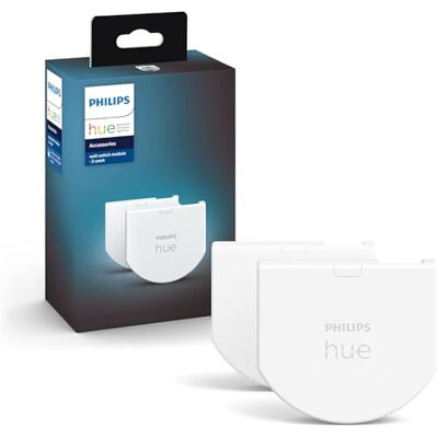 Philips Wall Switch Module, 2 Moduli Interruttori a Parete, Controllo Illuminazione Smart, Bianco Philips Wall Switch Module, 2 Moduli Interruttori a Parete, Controllo Illuminazione Smart, Bianco
