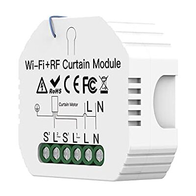 LEDLUX Modulo Tapparelle WIFI 2.4G + RF 433 + Pulsante Saliscendi, WiFi Curtain Module Per Tende Persiane Tapparelle Elettriche, APP TUYA e Smart Life, Compatibile Con Alexa e Google Home LEDLUX Modulo Tapparelle WIFI 2.4G + RF 433 + Pulsante Saliscendi, WiFi Curtain Module Per Tende Persiane Tapparelle Elettriche, APP TUYA e Smart Life, Compatibile Con Alexa e Google Home