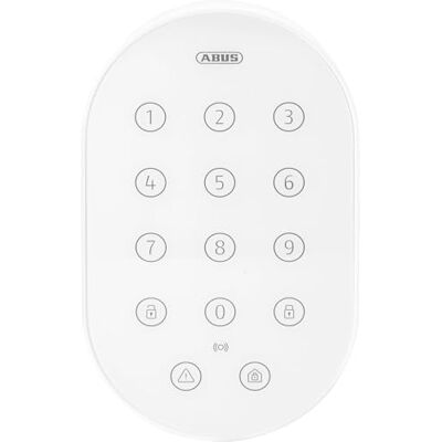 ABUS Tastierino Allarme Radio Smartvest Pro Pannello Operativo per il Controllo del Sistema di Sicurezza Feedback LED chiaro, anche Acustico Tasto Panico Bianco ABUS Tastierino Allarme Radio Smartvest Pro Pannello Operativo per il Controllo del Sistema di Sicurezza Feedback LED chiaro, anche Acustico Tasto Panico Bianco