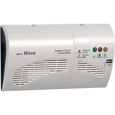 VEMER RGCO Rilevatore Monossido di Carbonio (CO), Installazione a Parete, Alimentazione 230V, Bianco VEMER RGCO Rilevatore Monossido di Carbonio (CO), Installazione a Parete, Alimentazione 230V, Bianco