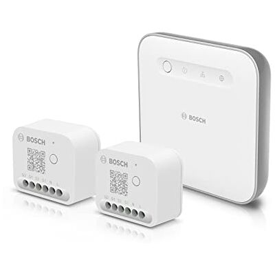 Bosch Smart Home set base controllo luci/tapparelle II per controllare illuminazione, tapparelle/veneziane/tende esterno, compatibile con AmazonAlexa, GoogleAssistant e AppleHomeKit, Amazon Edition Bosch Smart Home set base controllo luci/tapparelle II per controllare illuminazione, tapparelle/veneziane/tende esterno, compatibile con AmazonAlexa, GoogleAssistant e AppleHomeKit, Amazon Edition