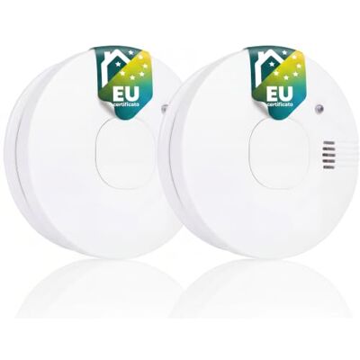 Smartwares 2 Rilevatori di Fumo – Pila Sostituibile – Sensore 10 anni Smartwares 2 Rilevatori di Fumo – Pila Sostituibile – Sensore 10 anni