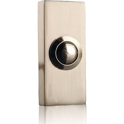 Byron Pulsante campanello cablato, Metallo, Nichel Spazzolato Dimensioni 32 mm x 74 mm x 20 mm, Compatibile con dispositivi nuovi o esistenti, Manuale incluso, Byron Pulsante campanello cablato, Metallo, Nichel Spazzolato Dimensioni 32 mm x 74 mm x 20 mm, Compatibile con dispositivi nuovi o esistenti, Manuale incluso,
