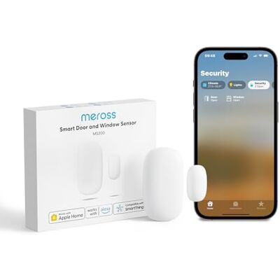 meross Sensore per Porte e Finestre, Richiesta Un Hub , Connessione WiFi 2,4GHz, Rilevatore per Sistema di Allarme e Domotica Intelligente, Compatibile con Apple Home, Alexa, SmartThings meross Sensore per Porte e Finestre, Richiesta Un Hub , Connessione WiFi 2,4GHz, Rilevatore per Sistema di Allarme e Domotica Intelligente, Compatibile con Apple Home, Alexa, SmartThings