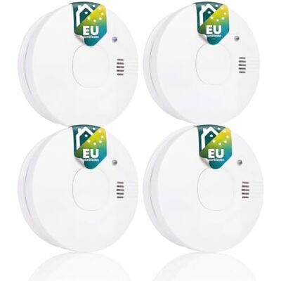 Smartwares 4 Rilevatori di Fumo – Pila Sostituibile – Sensore 10 anni Smartwares 4 Rilevatori di Fumo – Pila Sostituibile – Sensore 10 anni