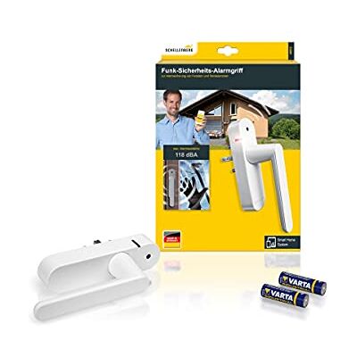 Schellenberg Smart Home Maniglia con allarme senza fili, bianco, lunghezza variabile Schellenberg Smart Home Maniglia con allarme senza fili, bianco, lunghezza variabile