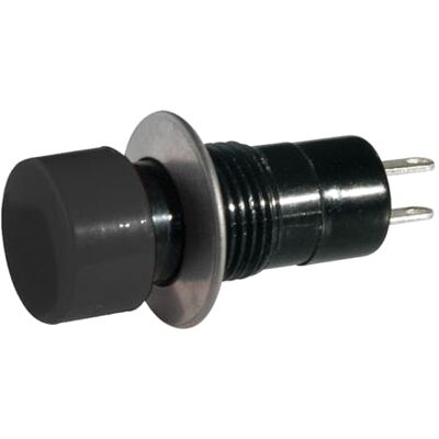 Electron Pulsante NA normalmente aperto ⌀18mm, nero, unipolare, rotondo, foro montaggio 12mm M12, fissaggio a vite con ghiera, da pannello, 12V 220V 1A, contatti a saldare, micro, mini, NO, fungo Electron Pulsante NA normalmente aperto ⌀18mm, nero, unipolare, rotondo, foro montaggio 12mm M12, fissaggio a vite con ghiera, da pannello, 12V 220V 1A, contatti a saldare, micro, mini, NO, fungo