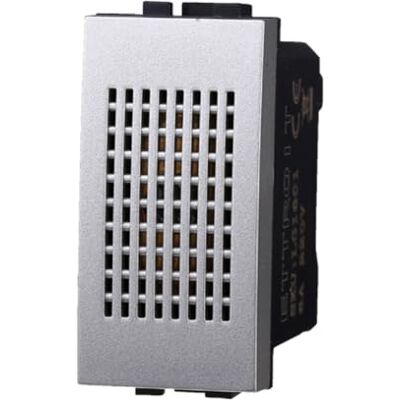 Electron 1 MODULO SUONERIA, GRIGIO, COMPATIBILE CON BTICINO LIVING, PER CAMPANELLO, AVVISATORE ACUSTICO, MODULI E FRUTTI 100% COMPATIBILI, MATERIALI DI ALTA QUALITA' Electron 1 MODULO SUONERIA, GRIGIO, COMPATIBILE CON BTICINO LIVING, PER CAMPANELLO, AVVISATORE ACUSTICO, MODULI E FRUTTI 100% COMPATIBILI, MATERIALI DI ALTA QUALITA'