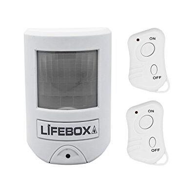 Lifebox Mini Allarme a rilevamento di movimento con 2 telecomandi Lifebox Mini Allarme a rilevamento di movimento con 2 telecomandi