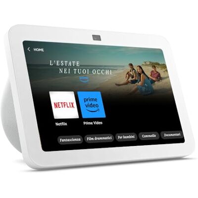 Amazon Ricondizionato Certificato Echo Show 8 (3ª generazione, modello 2023) Schermo touch intelligente HD con audio spaziale, hub per Casa Intelligente e Alexa Bianco ghiaccio Amazon Ricondizionato Certificato Echo Show 8 (3ª generazione, modello 2023) Schermo touch intelligente HD con audio spaziale, hub per Casa Intelligente e Alexa Bianco ghiaccio