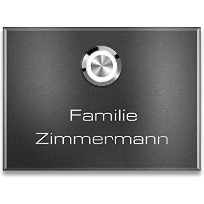 Metzler campanello acciaio inox esterno LED retroilluminato e targa personalizzabile ferro micaceo IP67 resistente intemperie 110x80 mm compatto montaggio semplice fissaggio superficie 10 anni ricambi Metzler campanello acciaio inox esterno LED retroilluminato e targa personalizzabile ferro micaceo IP67 resistente intemperie 110x80 mm compatto montaggio semplice fissaggio superficie 10 anni ricambi
