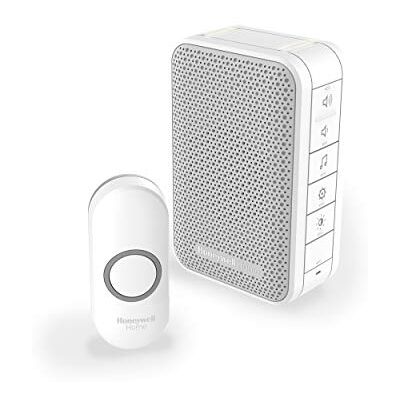 Honeywell Home Honeywell 3 Series Campanello portatile, Led e pulsante verticale, 150 m, Bianco Honeywell Home Honeywell 3 Series Campanello portatile, Led e pulsante verticale, 150 m, Bianco