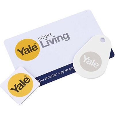 Yale Smart Door Lock-Pacchetto di Accessori per Chiave, Bianco, Set di 3 Pezzi Yale Smart Door Lock-Pacchetto di Accessori per Chiave, Bianco, Set di 3 Pezzi