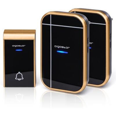 Aigostar Campanello Senza Fili, Campanello Wireless Impermeabile IP44 da Esterno, Portata 150m con 36 Melodie e 3 Livelli di Volume, 1 Trasmettitore + 2 Ricevitori Aigostar Campanello Senza Fili, Campanello Wireless Impermeabile IP44 da Esterno, Portata 150m con 36 Melodie e 3 Livelli di Volume, 1 Trasmettitore + 2 Ricevitori