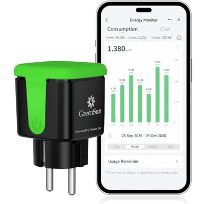 GreenSun Presa Smart VeSync APP Telecomando Compatibile con Alexa Google Home 16A Temporizzata Programmabile Misuratore Di Consumo Elettrico Prese Intelligente IP44 Impermeabile per Esterni 2,4 GHz GreenSun Presa Smart VeSync APP Telecomando Compatibile con Alexa Google Home 16A Temporizzata Programmabile Misuratore Di Consumo Elettrico Prese Intelligente IP44 Impermeabile per Esterni 2,4 GHz