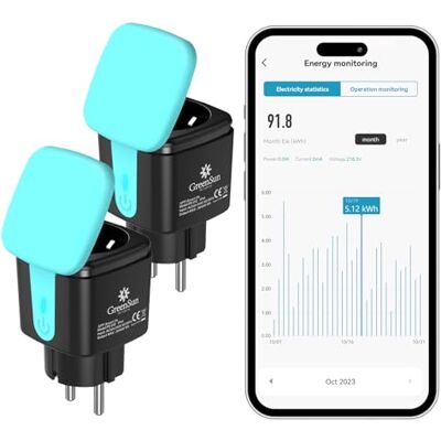 GreenSun Presa Smart da Esterno Presa Wifi Smart Life, Presa Smart Compatibili con Alexa, Controllo Vocale Telecomando Pianificatore del Tempo Tuya IP44 2PC GreenSun Presa Smart da Esterno Presa Wifi Smart Life, Presa Smart Compatibili con Alexa, Controllo Vocale Telecomando Pianificatore del Tempo Tuya IP44 2PC