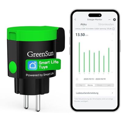 GreenSun Presa Smart Esterna Presa Smart WiFi Outdoor Presa Intelligente Alexa Smart Life App WIFI Presa Intelligente WiFi Presa con Misura del Consumo Energetico 2.4G 1PC GreenSun Presa Smart Esterna Presa Smart WiFi Outdoor Presa Intelligente Alexa Smart Life App WIFI Presa Intelligente WiFi Presa con Misura del Consumo Energetico 2.4G 1PC