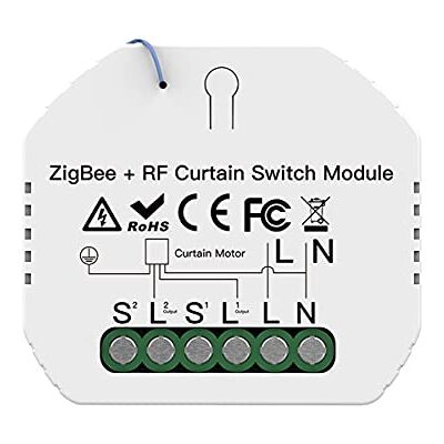 LEDLUX ZigBee Modulo per tapparelle, 3 in 1, con pulsante montanti + RF 433 + ZigBee, compatibile con Alexa Google Home LEDLUX ZigBee Modulo per tapparelle, 3 in 1, con pulsante montanti + RF 433 + ZigBee, compatibile con Alexa Google Home