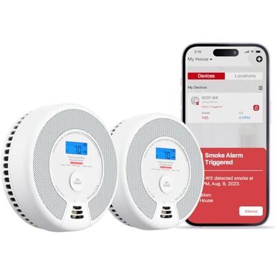 X-Sense Rilevatore di Fumo e Monossido di Carbonio Wi-Fi, , 2 Pezzi X-Sense Rilevatore di Fumo e Monossido di Carbonio Wi-Fi, , 2 Pezzi