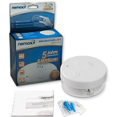 Nemaxx 20x Mini-FL2 Rauchmelder hochwertiger & diskreter Mini Brandmelder Feuermelder Rauchwarnmelder mit Lithium Batterie nach DIN EN 14604 + 20x Magnetbefestigung Nemaxx 20x Mini-FL2 Rauchmelder hochwertiger & diskreter Mini Brandmelder Feuermelder Rauchwarnmelder mit Lithium Batterie nach DIN EN 14604 + 20x Magnetbefestigung