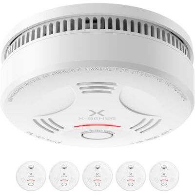 X-Sense Rilevatore di Fumo Autonomo, Batteria da 10 Anni, , 5 Pezzi X-Sense Rilevatore di Fumo Autonomo, Batteria da 10 Anni, , 5 Pezzi