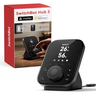 SwitchBot Hub 3, Centro Domotica Intelligente con Termometro WiFi e Igrometro, Supporta Matter, Telecomando Universale IR/Bluetooth, Controllo a Distanza, Supporta con Alexa/HomeKit/Google Home/IFTTT SwitchBot Hub 3, Centro Domotica Intelligente con Termometro WiFi e Igrometro, Supporta Matter, Telecomando Universale IR/Bluetooth, Controllo a Distanza, Supporta con Alexa/HomeKit/Google Home/IFTTT