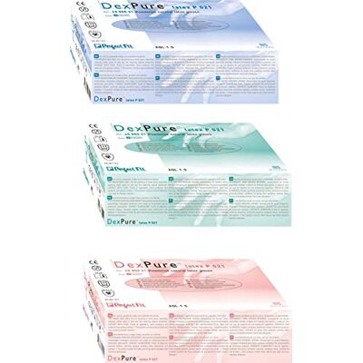 Honeywell DexPure 801-21 Guanti protettivi chimici usa e getta in lattice naturale ambidestri, lunghezza 25 cm, certificati per il contatto con alimenti, taglia L (100 guanti/50 paia) Honeywell DexPure 801-21 Guanti protettivi chimici usa e getta in lattice naturale ambidestri, lunghezza 25 cm, certificati per il contatto con alimenti, taglia L (100 guanti/50 paia)