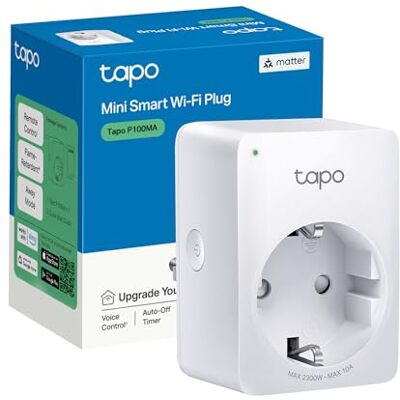 Tapo P100MA Presa Smart WiFi Tipo E/F 10A Timer Alexa Google Controllo App Per Lampade, TV e Piccoli Elettrodomestici, Controllo da App, Timer, Programmazione Oraria, Controllo Remoto e Vocale Tapo P100MA Presa Smart WiFi Tipo E/F 10A Timer Alexa Google Controllo App Per Lampade, TV e Piccoli Elettrodomestici, Controllo da App, Timer, Programmazione Oraria, Controllo Remoto e Vocale