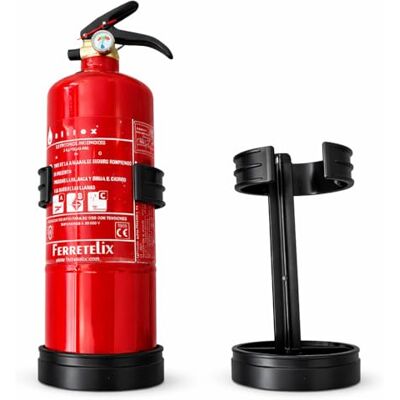Ferretelix ® Estintore a Polvere ABC 2 kg Omologato CE Con Staffa di Montaggio Inclusa Per Casa, Veicoli, Uffici e Negozi Ferretelix ® Estintore a Polvere ABC 2 kg Omologato CE Con Staffa di Montaggio Inclusa Per Casa, Veicoli, Uffici e Negozi