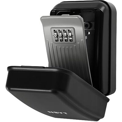 NBYT Scatola portachiavi portatile con serratura a combinazione, montaggio a parete, per nascondere una chiave esterna, scatola di sicurezza impermeabile per chiavi NBYT Scatola portachiavi portatile con serratura a combinazione, montaggio a parete, per nascondere una chiave esterna, scatola di sicurezza impermeabile per chiavi